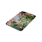 Rosenrosen, elegant, Aquarell Badematte (Schrägansicht)