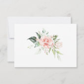 Rosenrosen Eukalyptus Botanisch RSVP Karte (Rückseite)