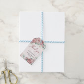 Rosenrosen-Eukalyptus-Imitate-Hochzeit Geschenkanhänger (Mit Garn)