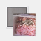 Rosenrosen-Foto Magnet (Vorderseite/Rückseite)