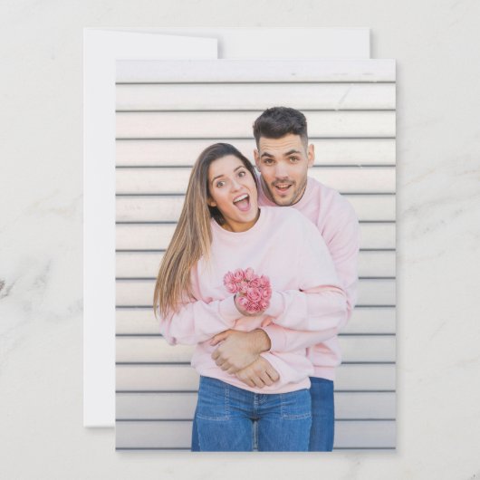 Rosenrosen-Foto Save The Date (Rückseite)