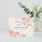 Rosenrosen, griechisch-orthodoxe Beerdigung Dankeskarte (Stehend Vorderseite)