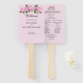 Rosenrosen, Hochzeitskalender Fächer (Vorne und Hinten)