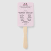 Rosenrosen, Hochzeitskalender Fächer (Rückseite)