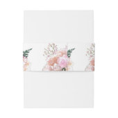 Rosenrosen Hochzeitssache Einladungsbanderole (Rückseitenbeispiel)