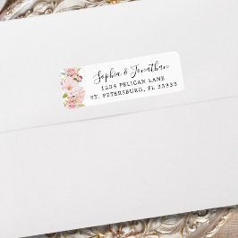 Rosenrosen Hochzeitsstimmung in eleganten Rücksend