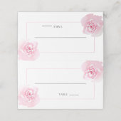 Rosenrosen Hochzeitstisch-Platzkarte Platzkarte (Außenseite Aufgefaltet)