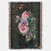 Rosenrosen in schwarz decke (Vorderseite Vertikal)