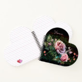 Rosenrosen in schwarz notizblock (Innenseite)
