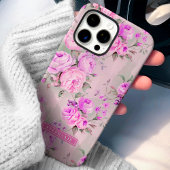 Rosenrosen Individuelle Name Floral Case-Mate iPhone Hülle