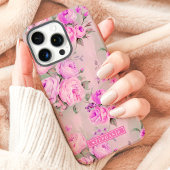 Rosenrosen Individuelle Name Floral Case-Mate iPhone Hülle