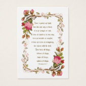 Rosenrosen Katholische Hochzeitskarte (Vorderseite)