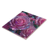 Rosenrosen Keramik Tile Fliese (Seite)