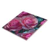 Rosenrosen Keramik Tile Fliese (Seite)