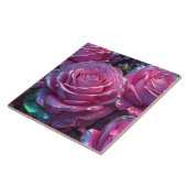 Rosenrosen Keramik Tile Fliese (Seite)