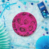 Rosenrosen (Liebe und Romantik) Pappteller (Party)