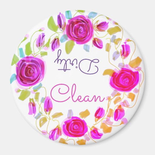 Rosenrosen mit Lila Magnet (Vorne)