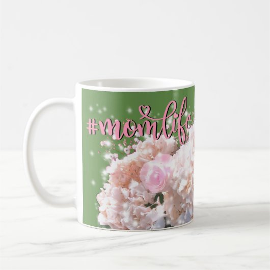 Rosenrosen #momlife kaffeetasse (Links)
