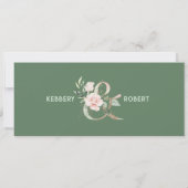 Rosenrosen, Pastellrosen Einladung (Rückseite)