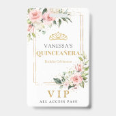 Rosenrosen, Rosa Boho Ausweis (Back)