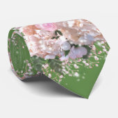 Rosenrosen, rosa Hydrangeas Krawatte (Gerollt)