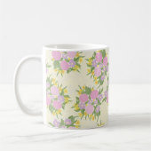Rosenrosen, Rose und Gelbe Blumen Tasse (Links)