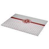 Rosenrosen-Rosen-Rosenbläser-Monogramm Wreath Schneidebrett (Ecke)