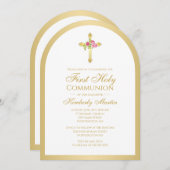 Rosenrosen-Rosen-Rosengarten Erste Kommune Einladung (Vorne/Hinten)