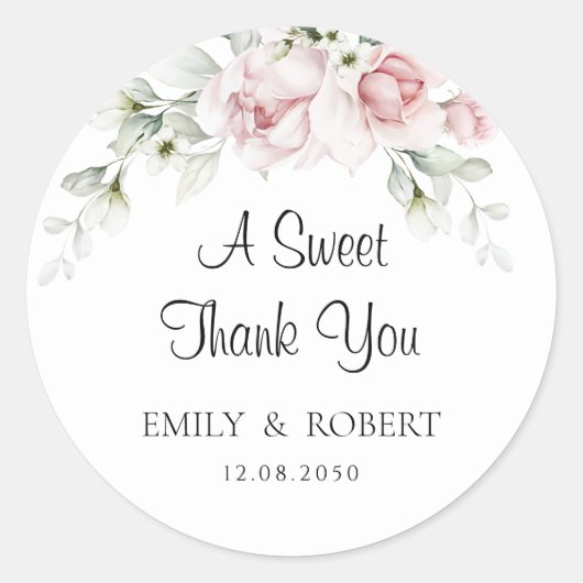 Rosenrosen, rot, klassisch, runder Sticker (Vorderseite)