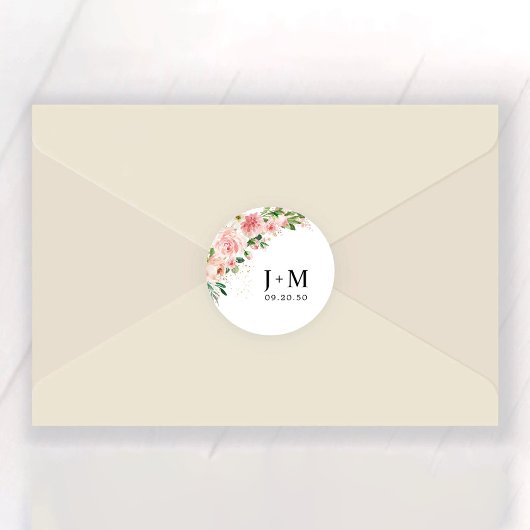 Rosenrosen, rot, klassisch, runder Sticker