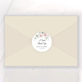 Rosenrosen, rot, klassisch, runder Sticker