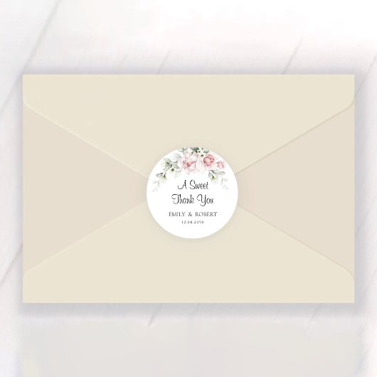 Rosenrosen, rot, klassisch, runder Sticker