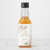 Rosenrosen, rötlich-rötlich alkoholflaschenetikett (Vorderseite)