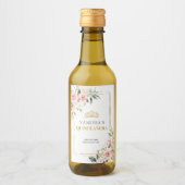 Rosenrosen, rötlich-rötlich weinetikett (Vorderseite)