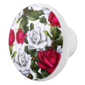 Rosenrosen Shabby Chic Rustikal Modernes Glam Keramikknauf (Rechts)