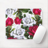 Rosenrosen Shabby Chic Rustikal Modernes Glam Mousepad (Mit Mouse)