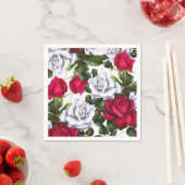 Rosenrosen Shabby Chic Rustikal Modernes Glam Serviette (Beispiel)