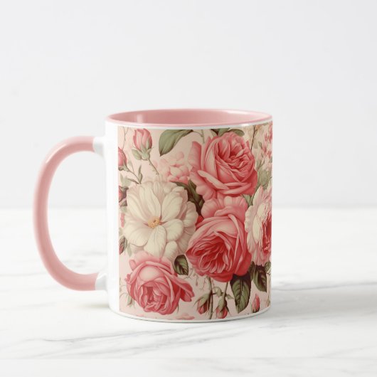 Rosenrosen Tasse (Links)
