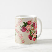 Rosenrosen-Tasse Kaffeetasse (VorderseiteRechts)