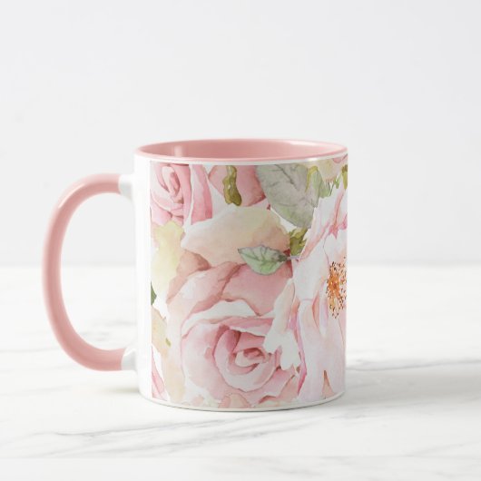 Rosenrosen-Tasse Tasse (Links)