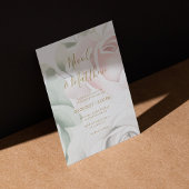 Rosenrosen und Personalisierte Hochzeit Einladung