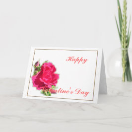 Rosenrosen, Valentinstag Feiertagskarte