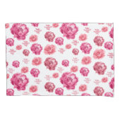 Rosenrosen Valentinstag Kissenbezug (Vorderseite-Links)