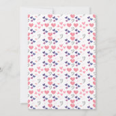 Rosenrosen Valentinstag Party Einladung (Rückseite)