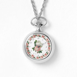 Rosenrosen Vintag Botanische eWatch Armbanduhr