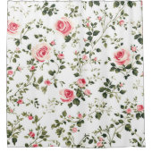 Rosenrosen, Vintag Duschvorhang (Vorderseite)