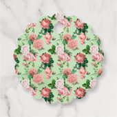 Rosenrosen Vintag Style Geschenkanhänger (Vorderseite)