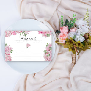 Rosenrosen - Wer bin ich Brautparty Briefpapier