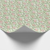 Rosenrot auf weiß geschenkpapier (Ecke)