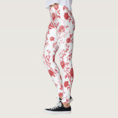Rosenrot Floral Leggings (Links)